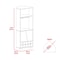 Tuhome Fraktal Corner Bar Cabinet, Ten Built-in Wine Rack, Two Shelves, Double Door, Dark Oak/Pine BHM7771 - alternate 2